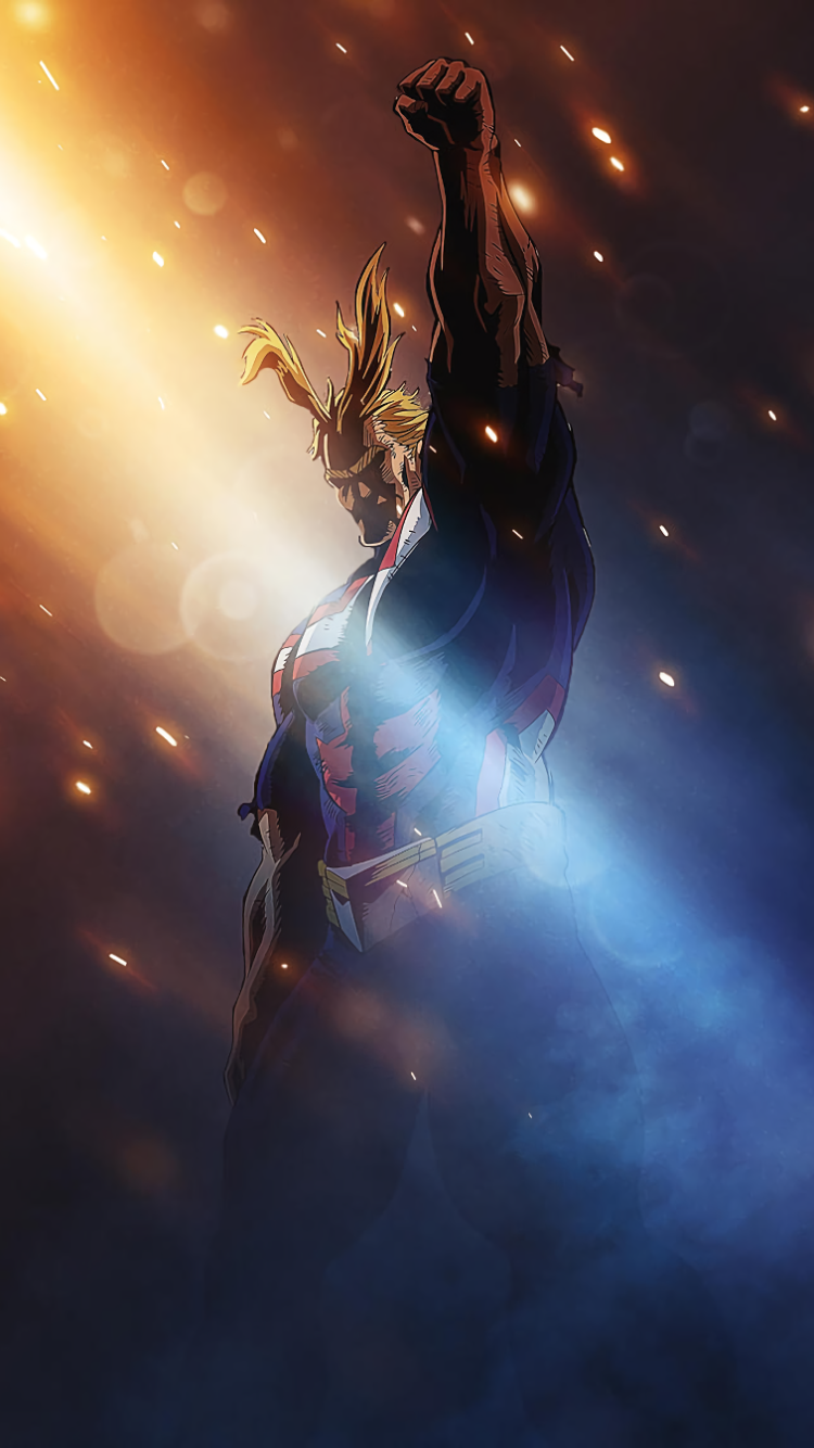 Anime My Hero Academia, All Might, 750x1334, Phone HD Wallpaper