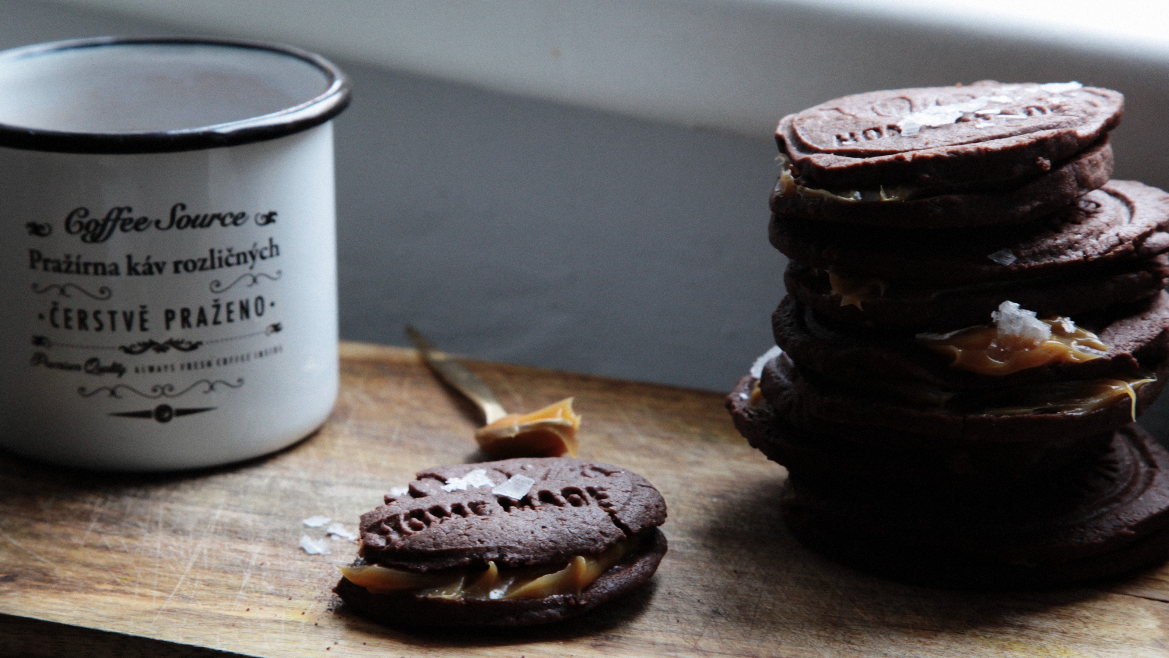 cookies, chocolate, salt, cup, HD Wallpaper
