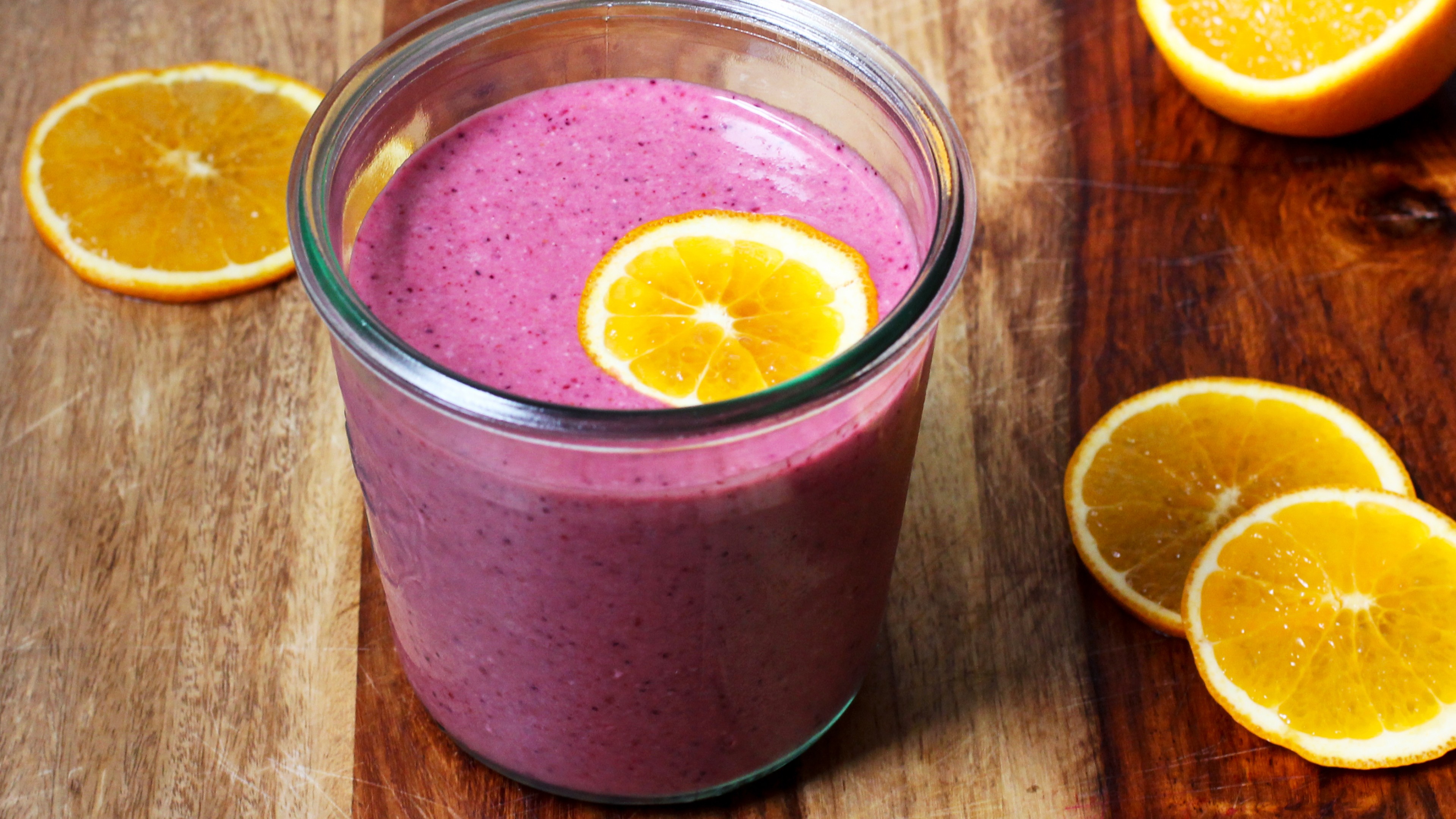 smoothies, blueberry, orange, HD Wallpaper