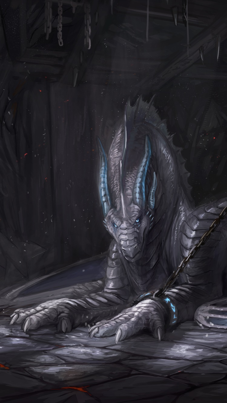 Fantasy Dragon, 750x1334, Phone HD Wallpaper