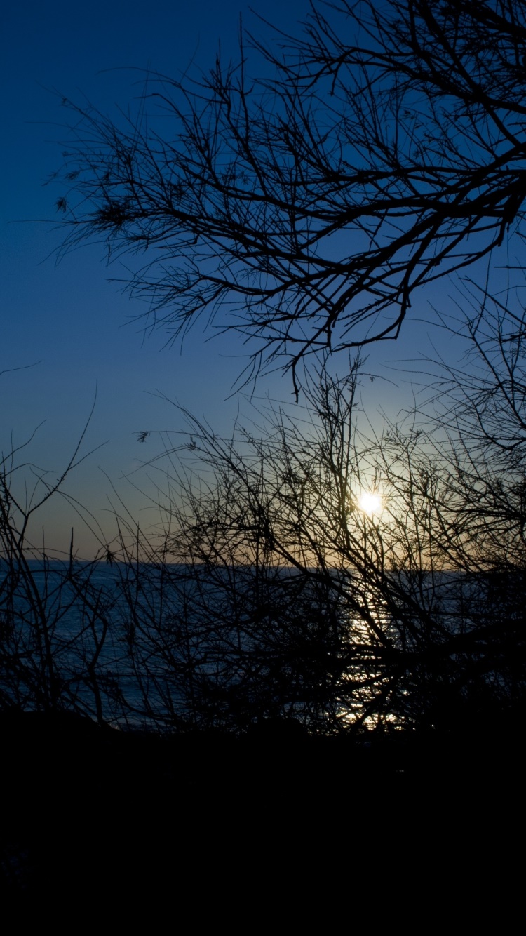 Earth Sunset, Ocean, Manipulation, 750x1334, Phone HD Wallpaper