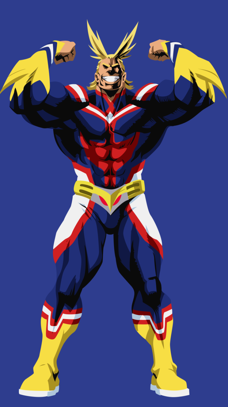 Anime My Hero Academia, Toshinori Yagi, All Might, 750x1334, Phone HD Wallpaper