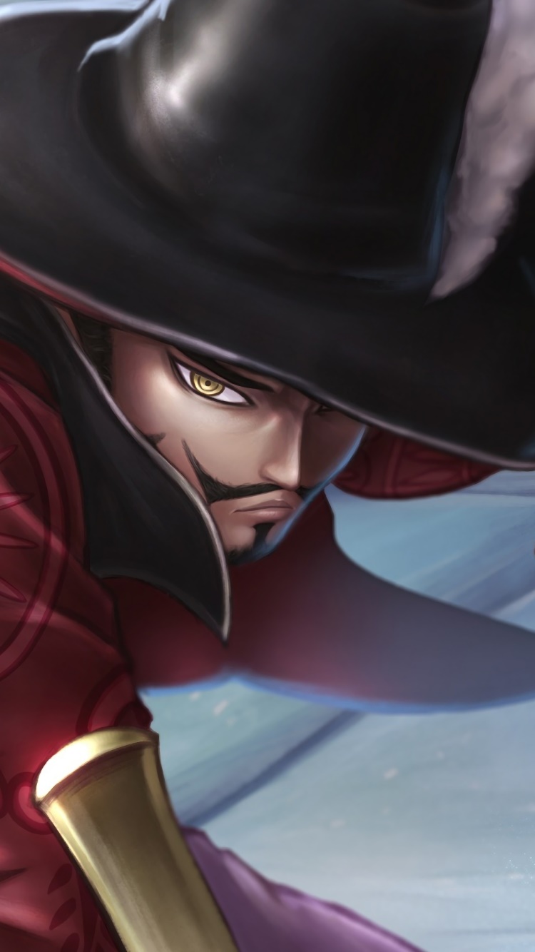 Anime One Piece, Dracule Mihawk, 750x1334, Phone HD Wallpaper