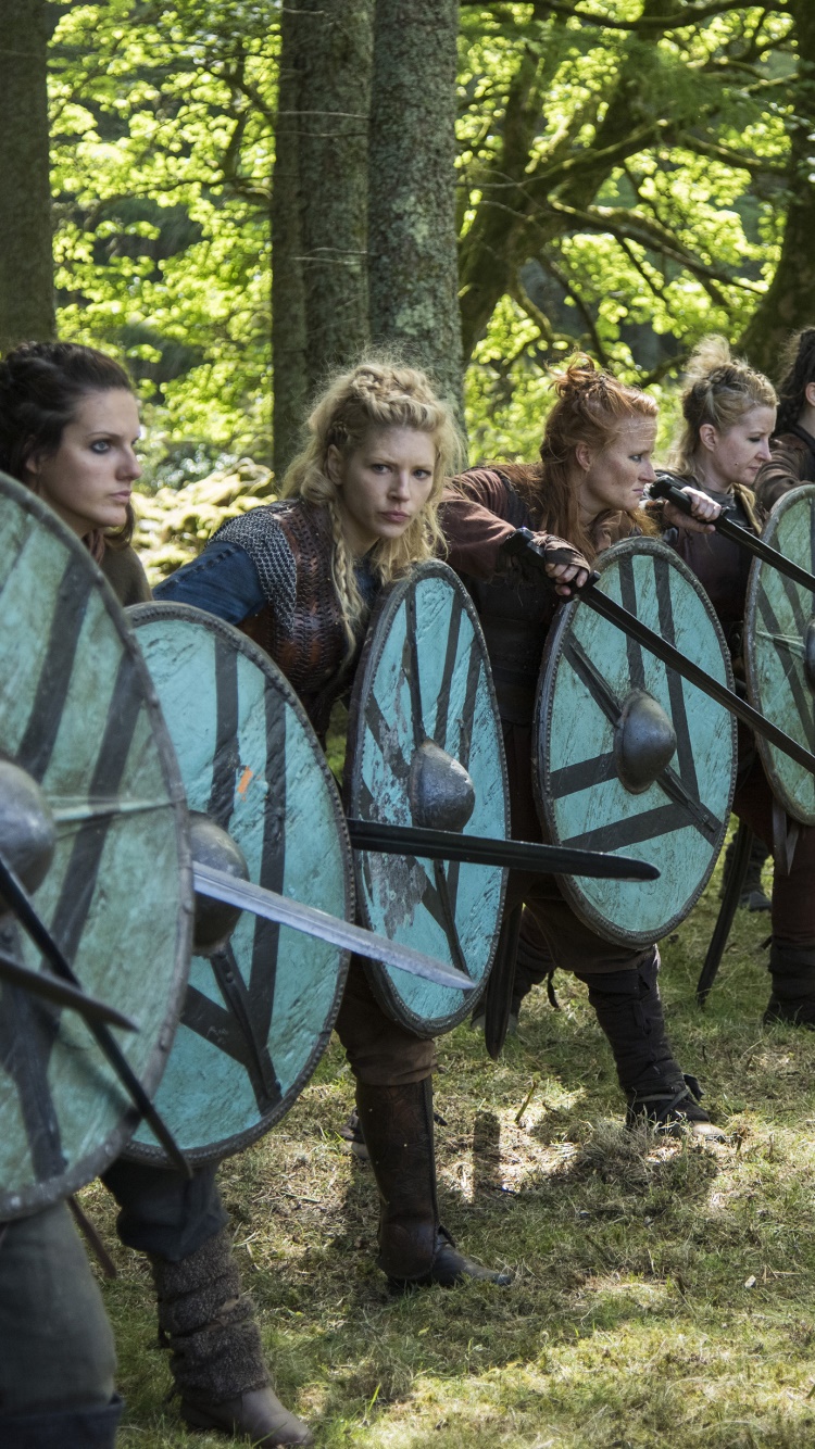 TV Show Vikings, Lagertha (Vikings), Katheryn Winnick, Vikings (TV Show), 750x1334, Phone HD Wallpaper