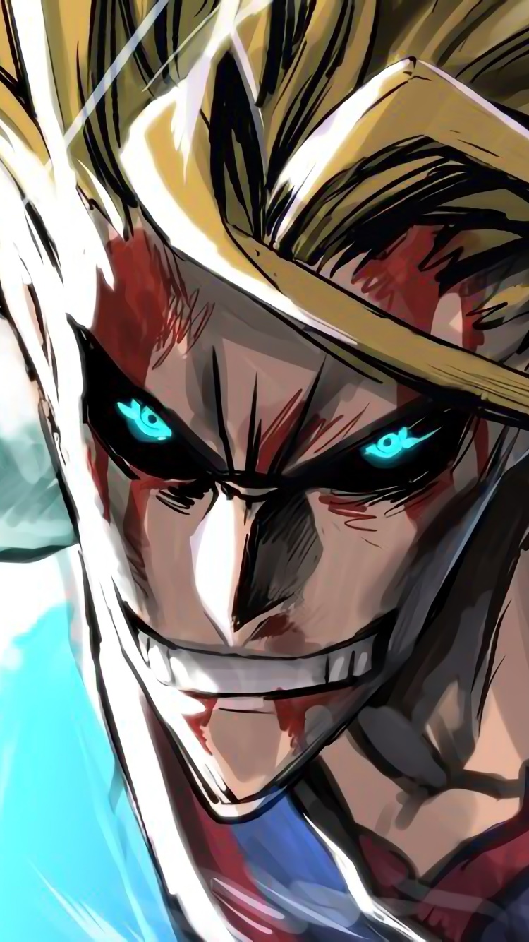 Anime My Hero Academia, All Might, Toshinori Yagi, 750x1334, Phone HD Wallpaper