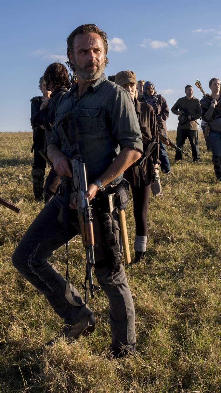 TV Show The Walking Dead, Rick Grimes, Andrew Lincoln, 750x1334, Phone HD Wallpaper