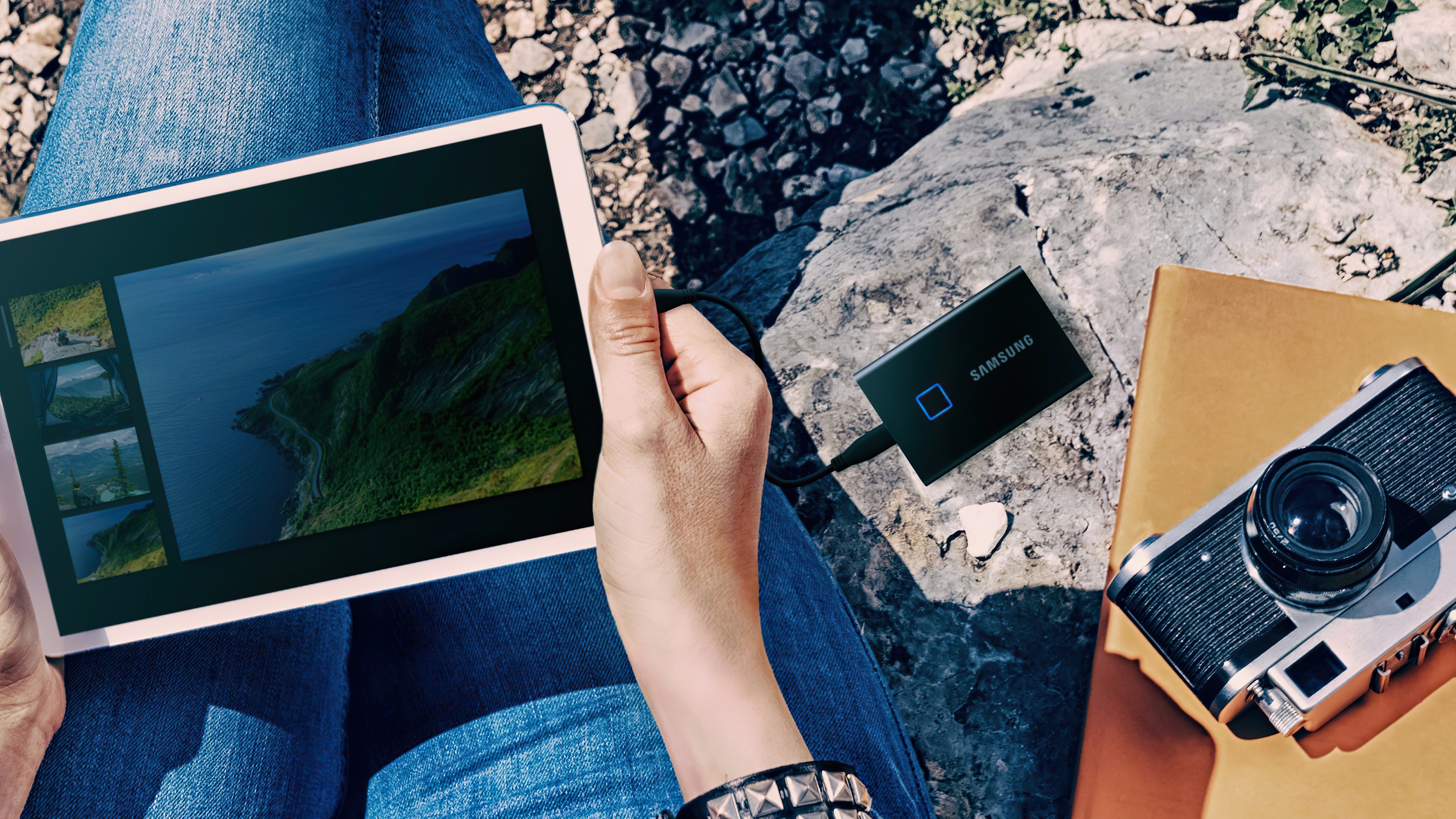 Samsung T7 Touch SSD, CES 2020, 4K, HD Wallpaper