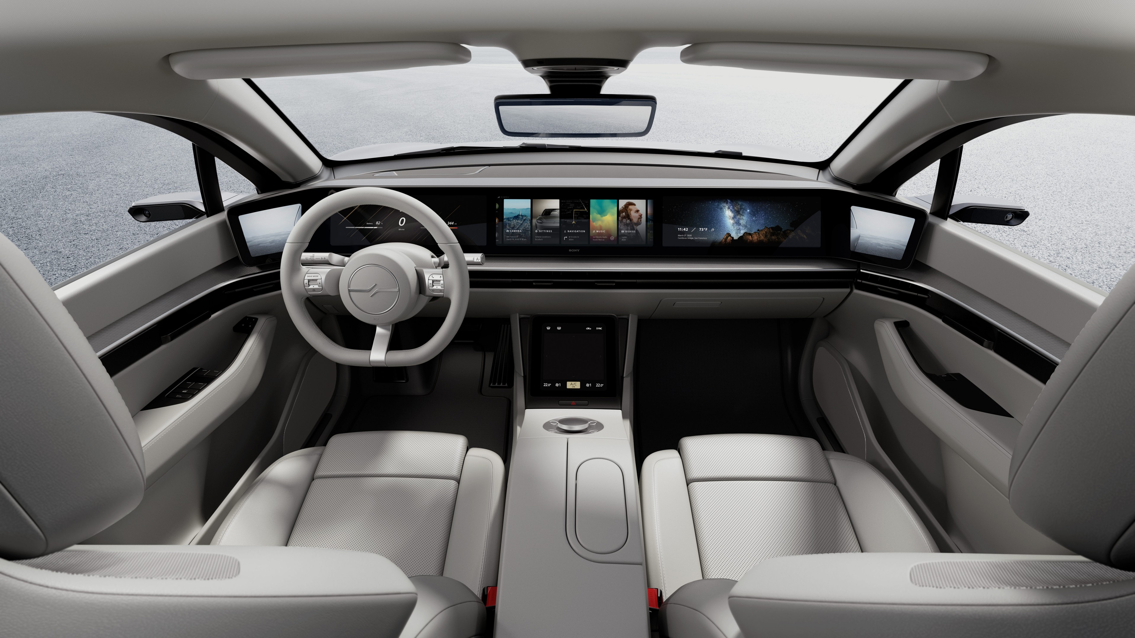 Sony VISION-S, CES 2020, electric cars, 4K, HD Wallpaper