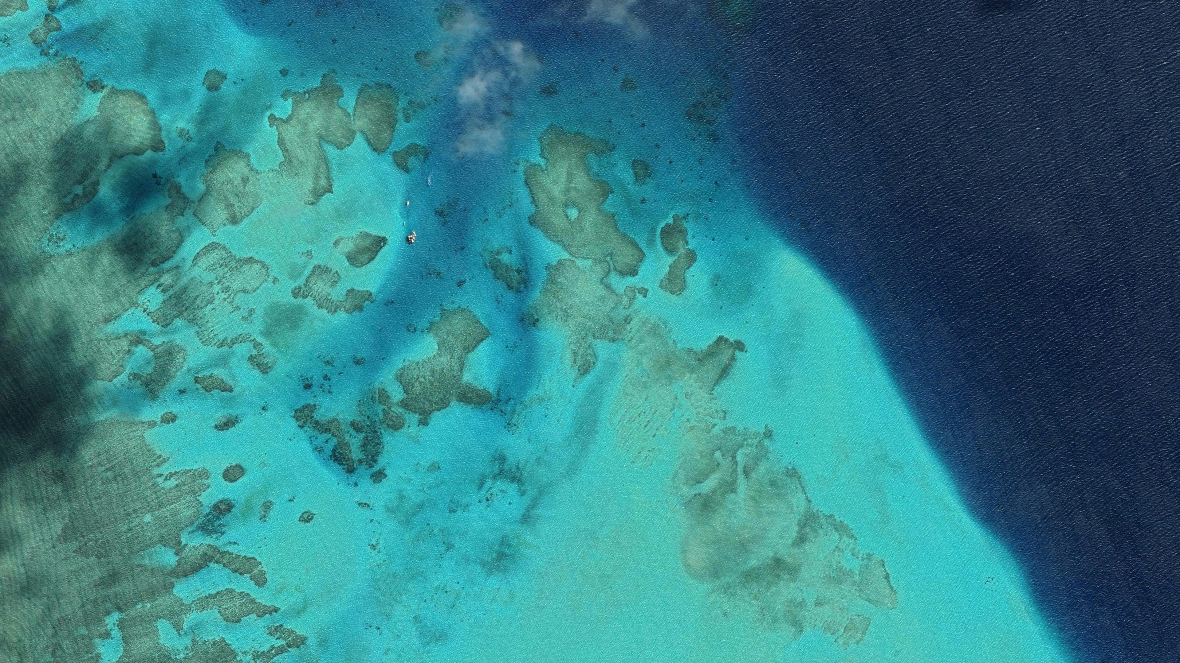 Malolo Barrier Reef, Google Pixel 4, Android 10, 4K, HD Wallpaper