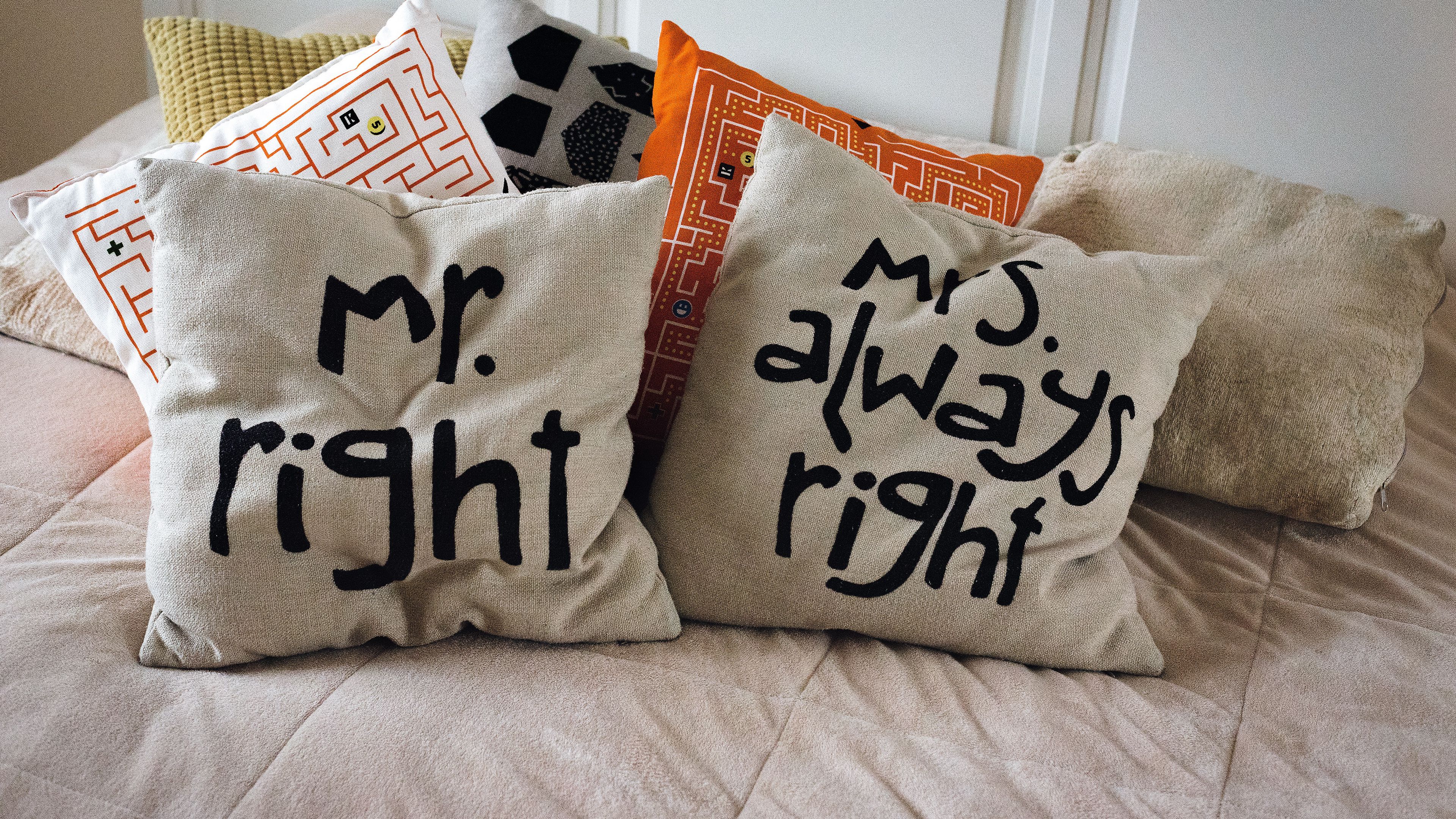pillow, words, inscription, comfort, 4k, HD Wallpaper