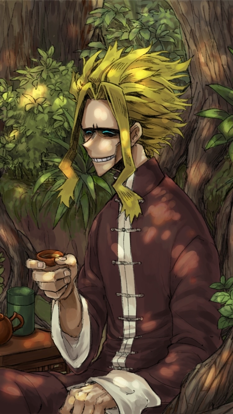 Anime My Hero Academia, Shouta Aizawa, All Might, 750x1334, Phone HD Wallpaper