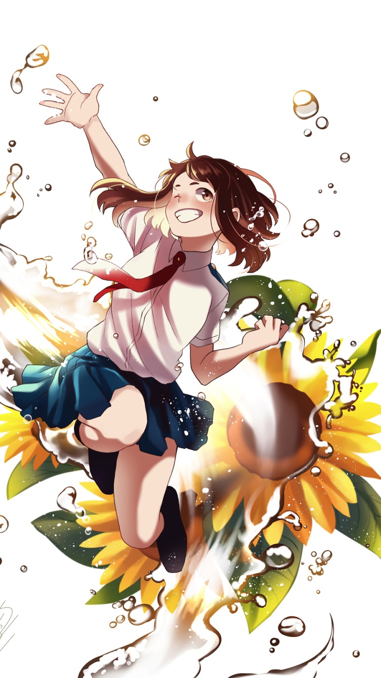 Anime My Hero Academia, Ochaco Uraraka, 750x1334, Phone HD Wallpaper