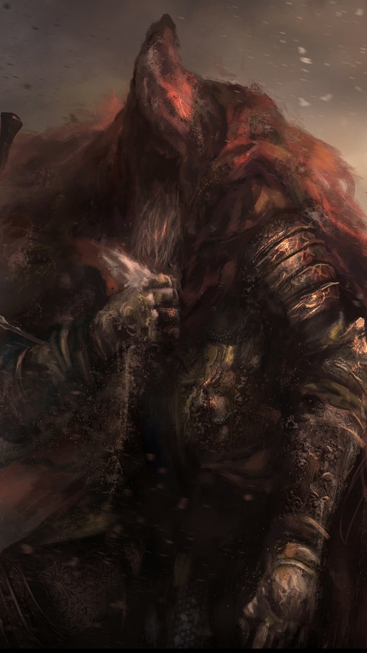 Video Game Dark Souls III, Dark Souls, Dark, Warrior, 750x1334, Phone HD Wallpaper