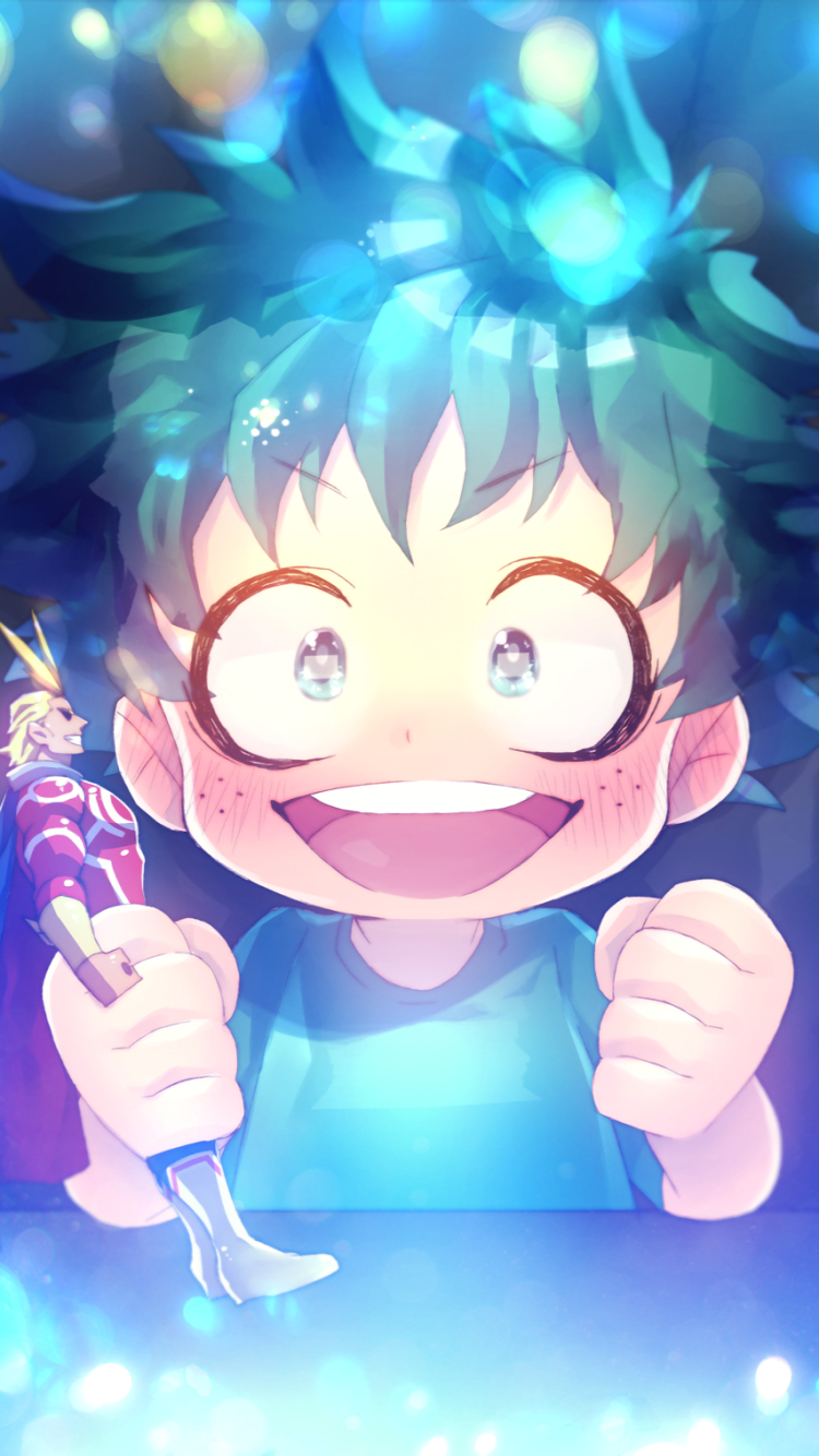 Anime My Hero Academia, Katsuki Bakugou, Izuku Midoriya, Shoto Todoroki, 750x1334, Phone HD Wallpaper