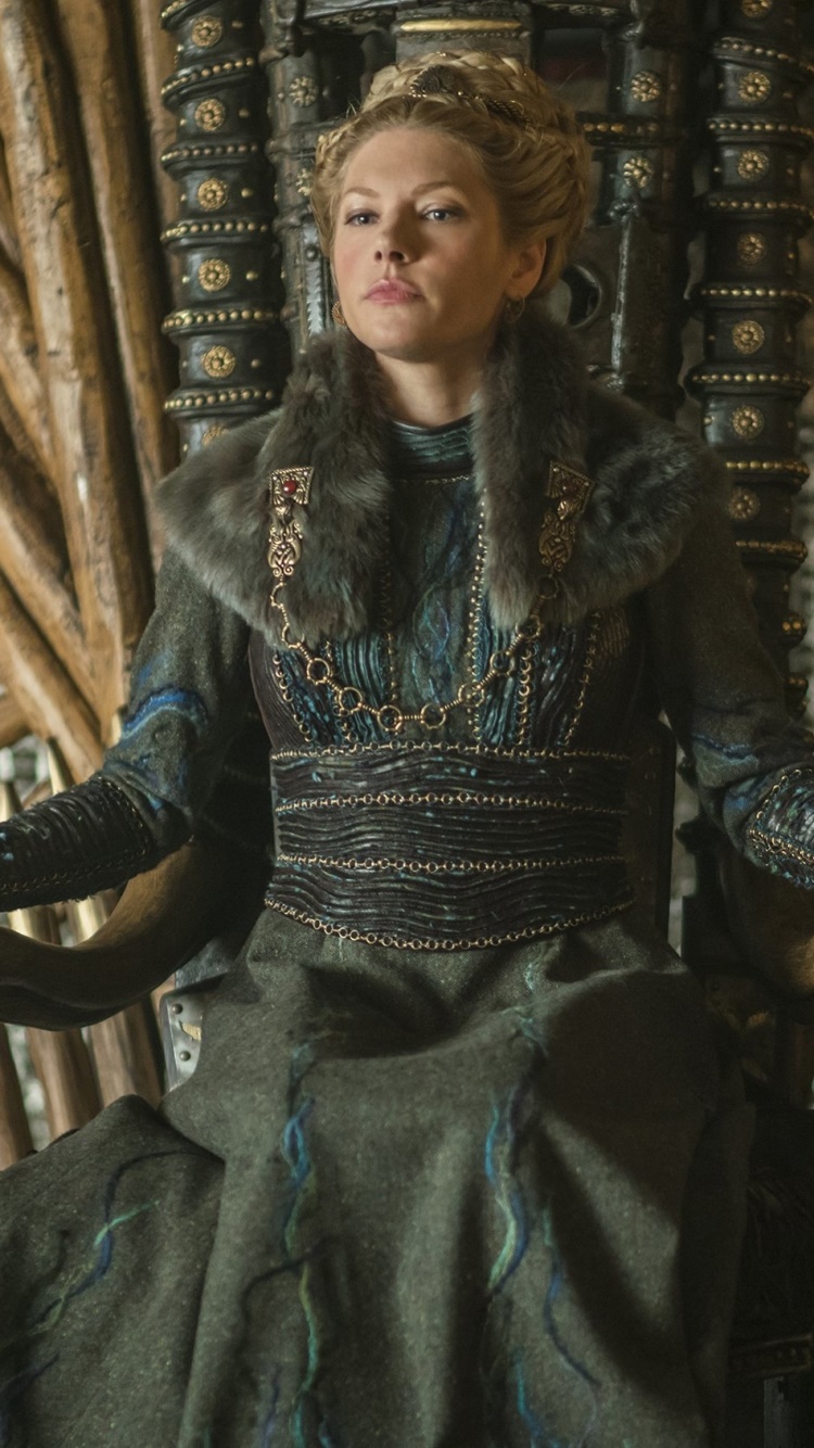 TV Show Vikings, Katheryn Winnick, Vikings (TV Show), Lagertha (Vikings), 750x1334, Phone HD Wallpaper