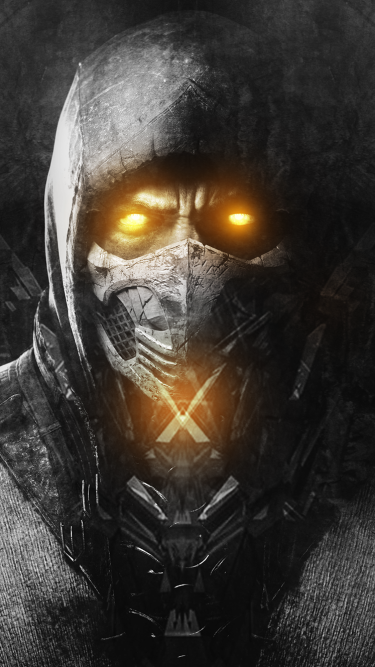 Video Game Mortal Kombat, Scorpion (Mortal Kombat), 750x1334, Phone HD Wallpaper