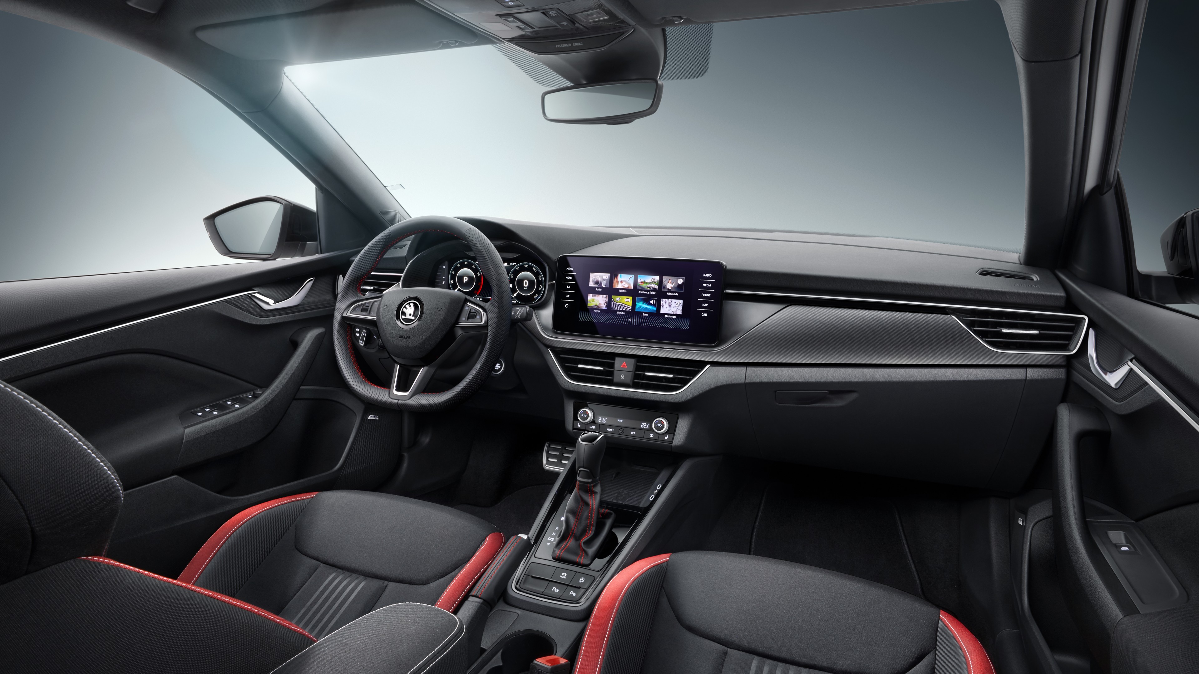 Skoda Kamiq Monte Carlo, interior, SUV, 2019 cars, 4K, HD Wallpaper