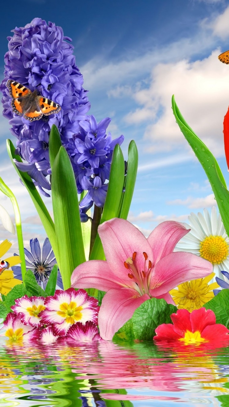 Artistic Flower, 750x1334, Phone HD Wallpaper
