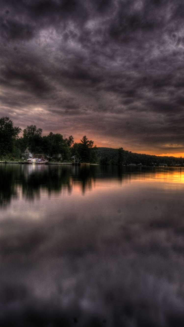 Earth Sunset, HDR, Earth, 750x1334, Phone HD Wallpaper