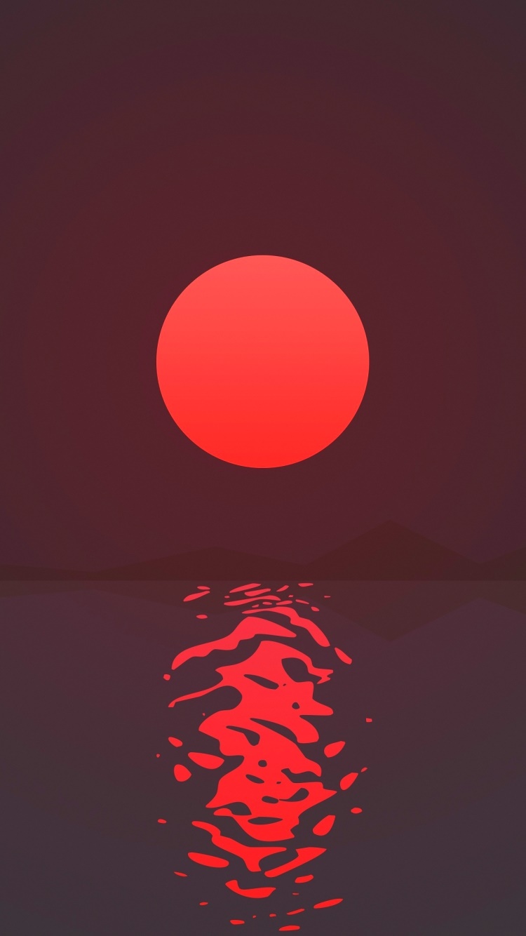 Artistic Sunset, 750x1334, Phone HD Wallpaper