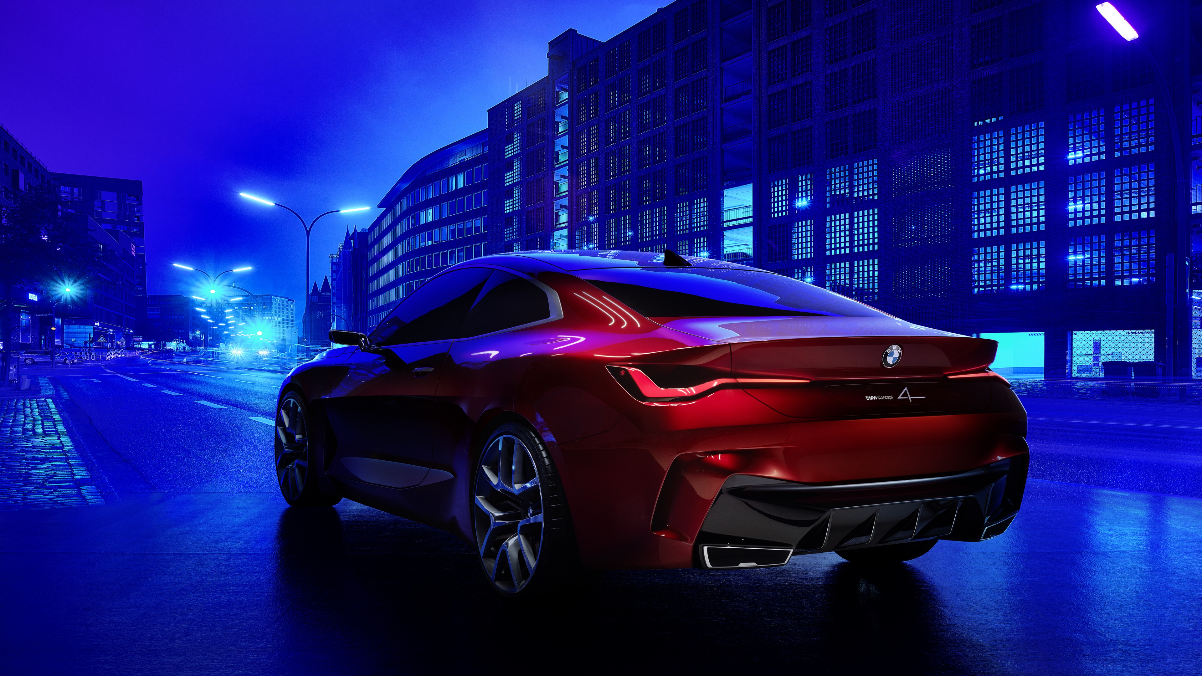 BMW Concept 4, electric cars, Frankfurt Motor Show 2019, 4K, HD Wallpaper