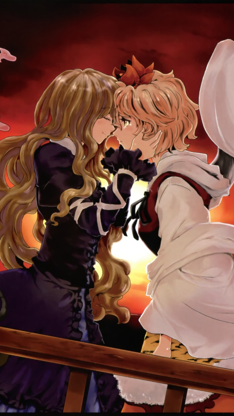 Anime Touhou, 750x1334, Phone HD Wallpaper