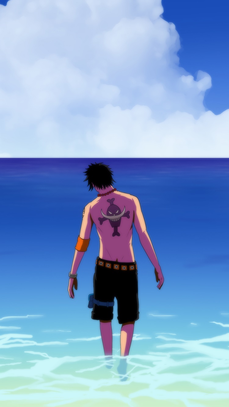 Anime One Piece, Portgas D. Ace, 750x1334, Phone HD Wallpaper