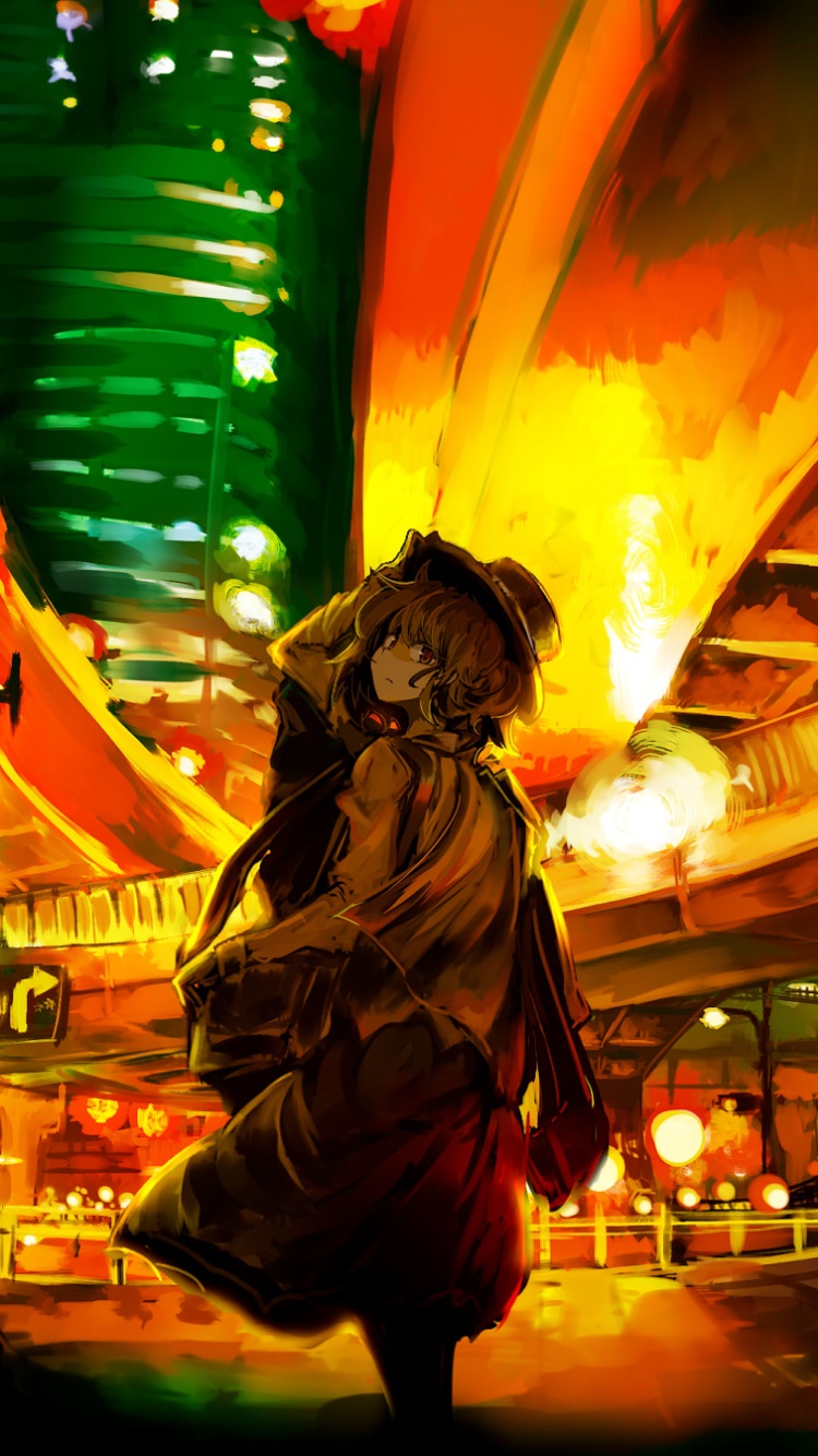 Anime Touhou, 750x1334, Phone HD Wallpaper