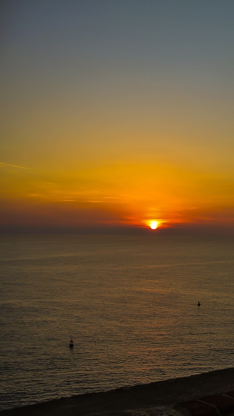 Earth Sunset, Santiago De Cuba, Cuba, 750x1334, Phone HD Wallpaper