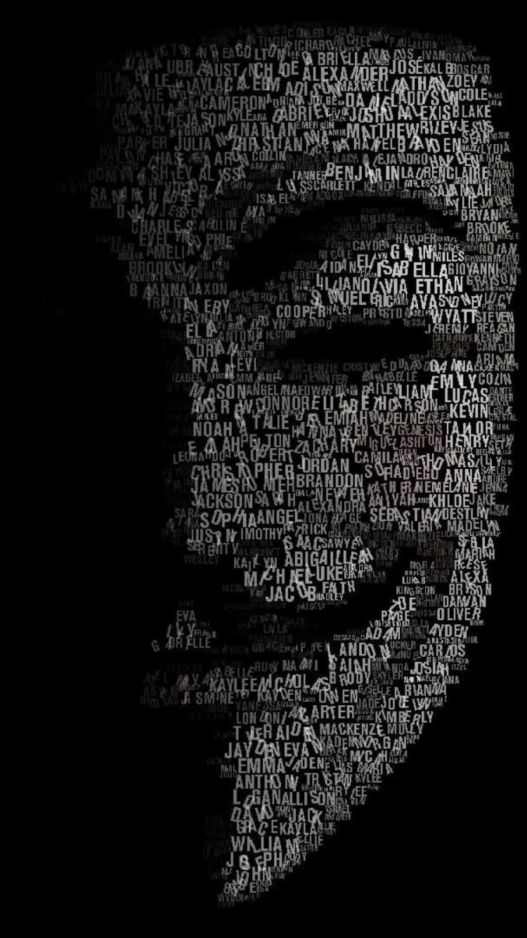 Technology Anonymous, Hacker, Typography, 750x1334, Phone HD Wallpaper