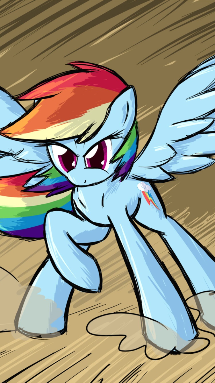 TV Show My Little Pony: Friendship is Magic, Rainbow Dash, 750x1334, Phone HD Wallpaper