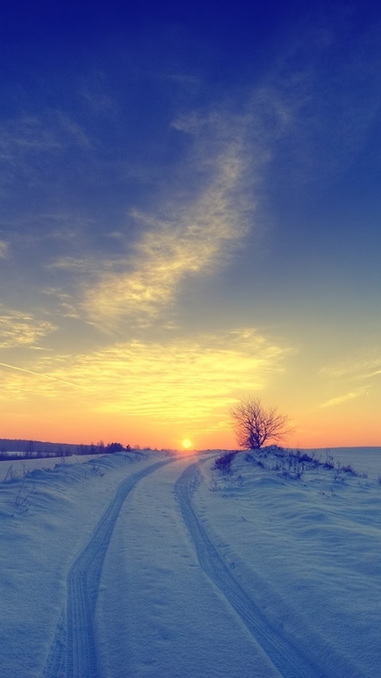 Earth Sunset, 750x1334, Phone HD Wallpaper