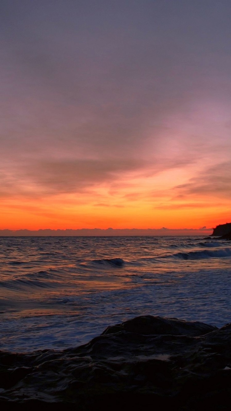Earth Sunset, 750x1334, Phone HD Wallpaper