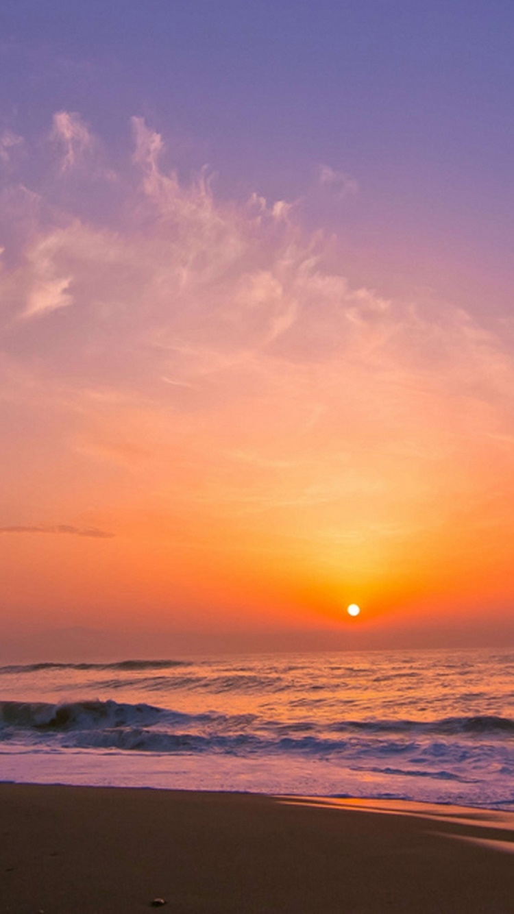 Earth Sunset, 750x1334, Phone HD Wallpaper