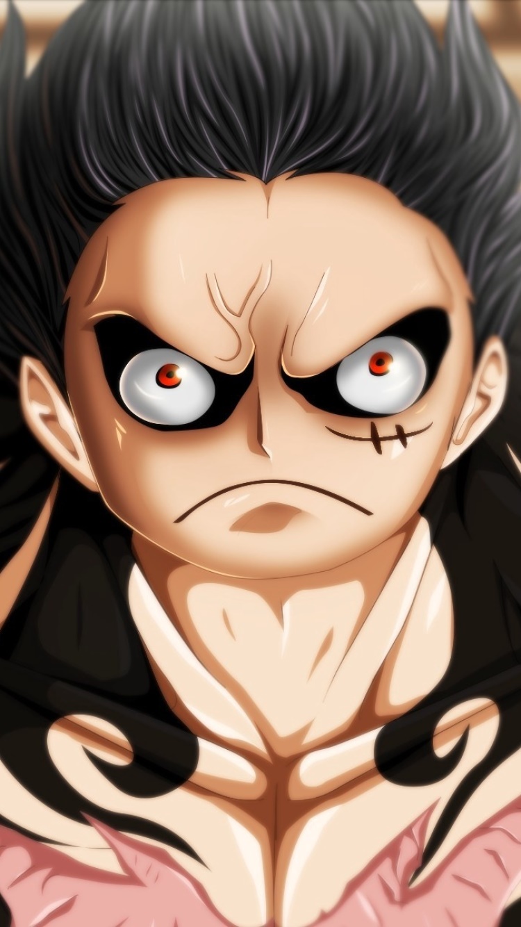 Anime One Piece, Monkey D. Luffy, Gear Fourth, 750x1334, Phone HD Wallpaper