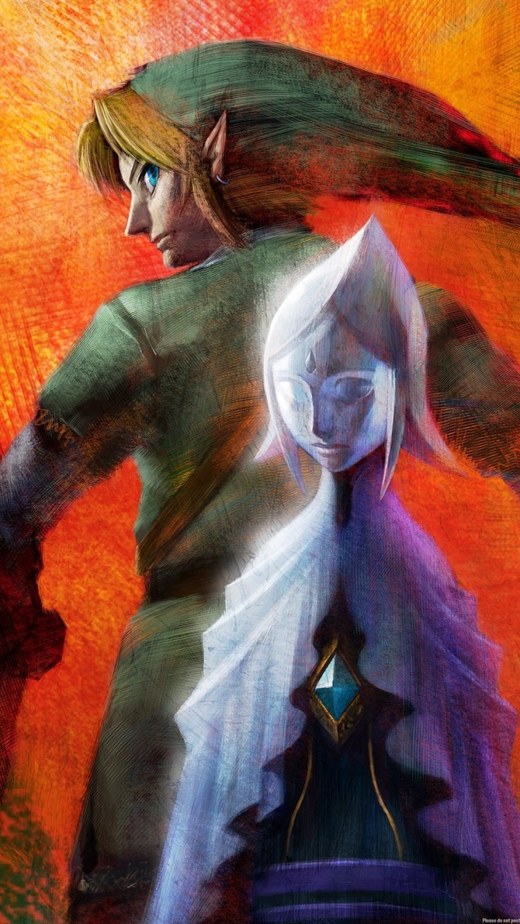 Video Game The Legend Of Zelda: Skyward Sword, Link, Fi (The Legend Of Zelda), 750x1334, Phone HD Wallpaper