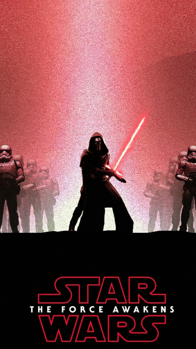 Movie Star Wars Episode VII: The Force Awakens, Lightsaber, Stormtrooper, Kylo Ren, Star Wars, 750x1334, Phone HD Wallpaper