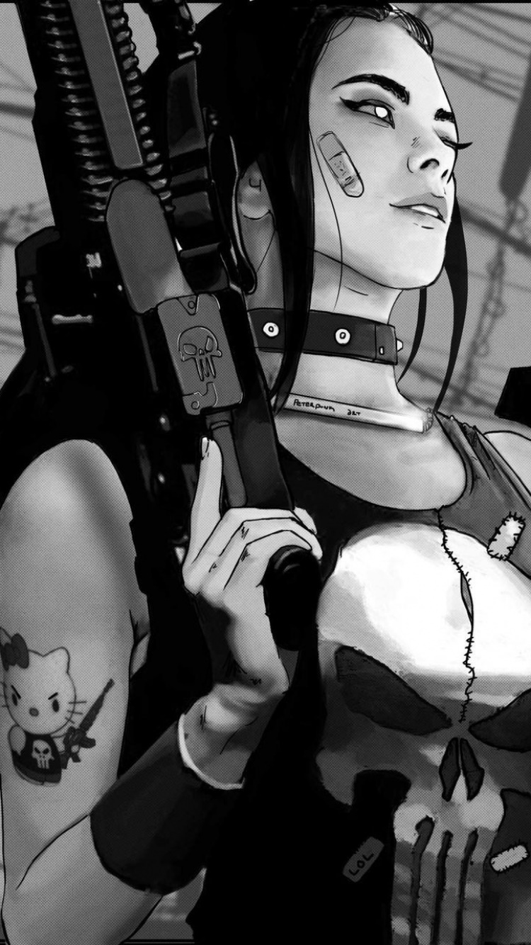 Comics Punisher, 750x1334, Phone HD Wallpaper