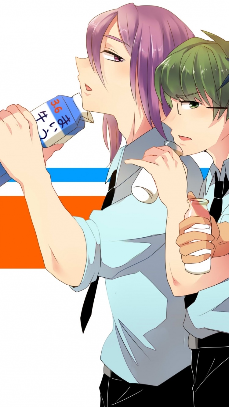 Anime Kurokos Basketball, Daiki Aomine, Atsushi Murasakibara, Seijūrō Akashi, Shintarō Midorima, Ryōta Kise, 750x1334, Phone HD Wallpaper