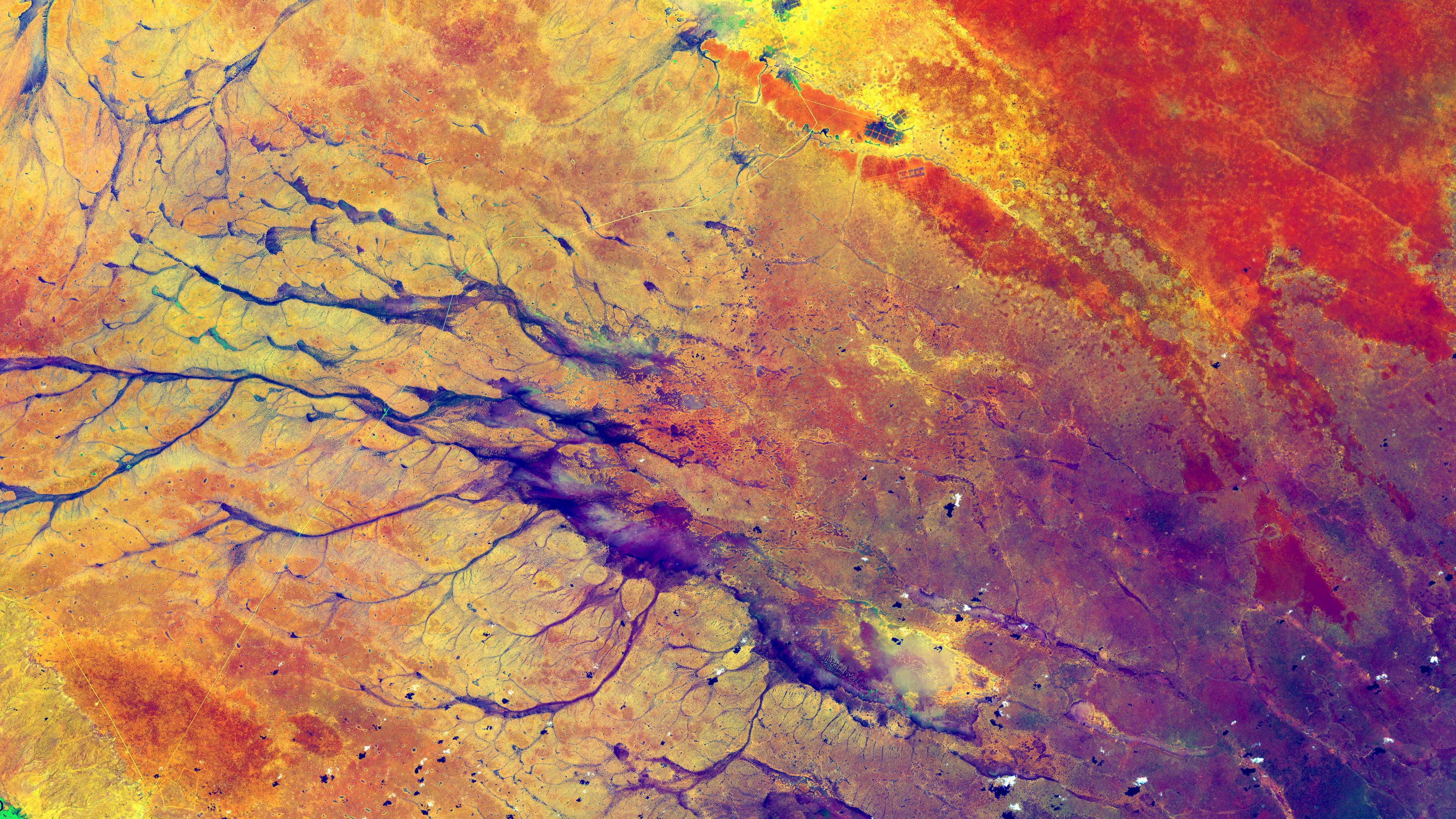 paints, stains, multi-colored, abstraction, 4k, HD Wallpaper