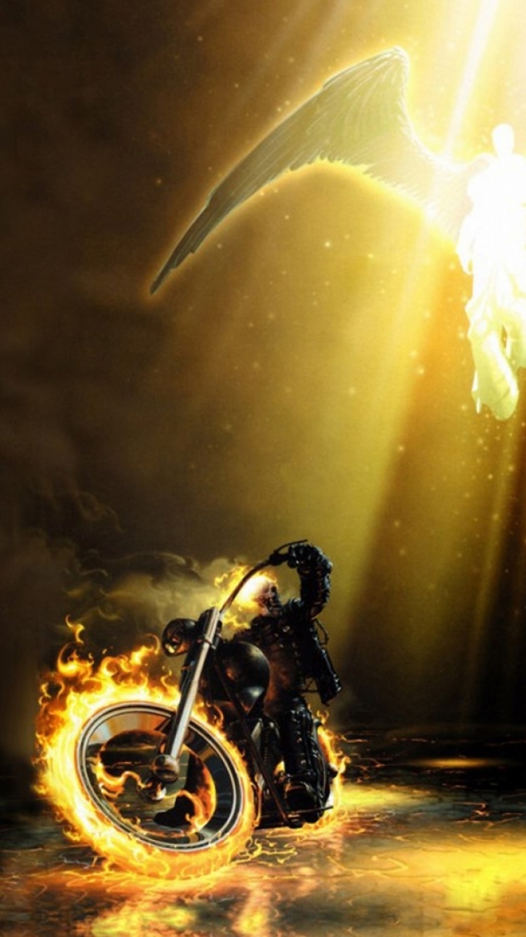 Comics Ghost Rider, 750x1334, Phone HD Wallpaper