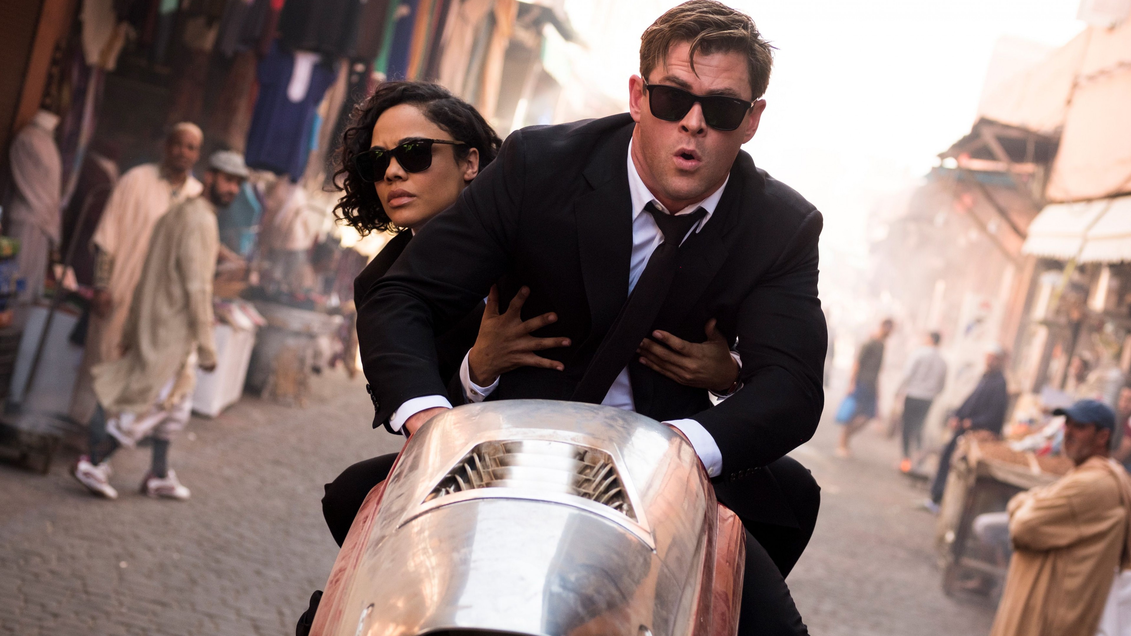 Men in Black: International, Chris Hemsworth, Tessa Thompson, 4K, HD Wallpaper