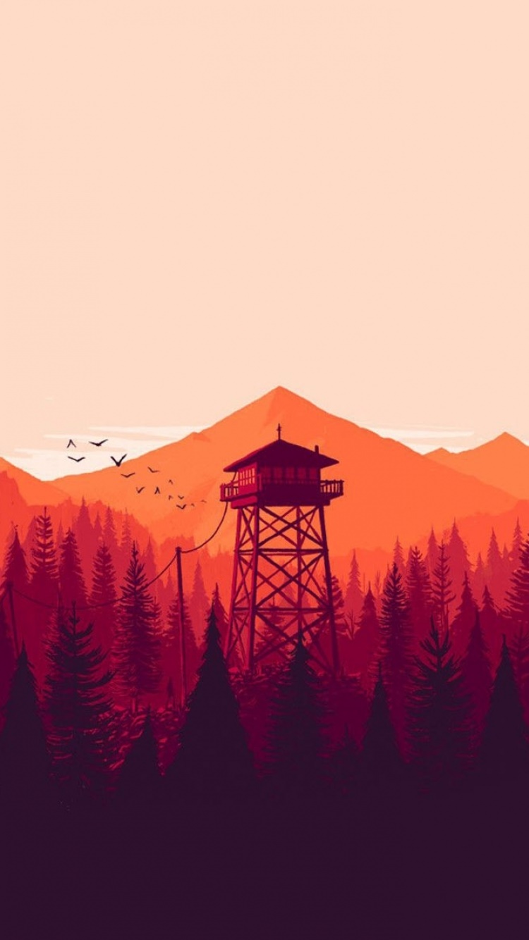 Video Game Firewatch, 750x1334, Phone HD Wallpaper