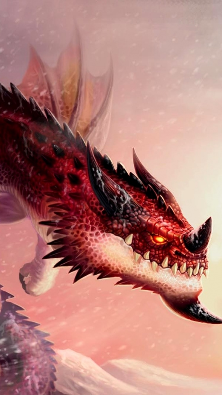 Fantasy Dragon, 750x1334, Phone HD Wallpaper