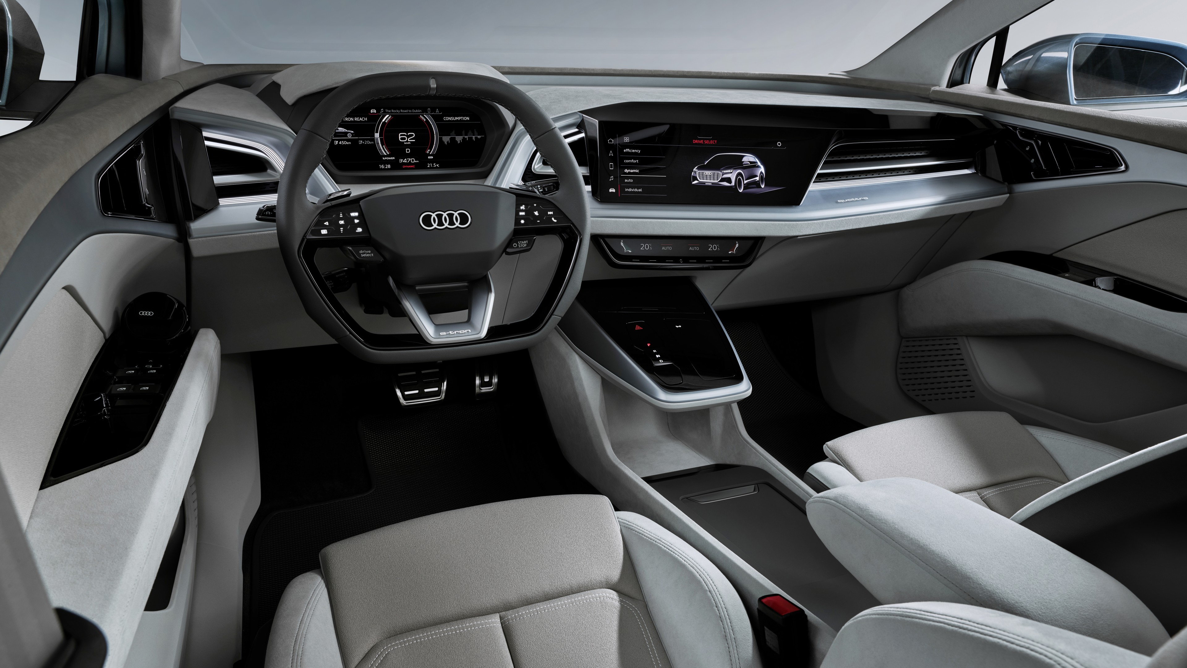 Audi Q4 e-tron, SUV, Geneva Motor Show 2019, 4K, HD Wallpaper