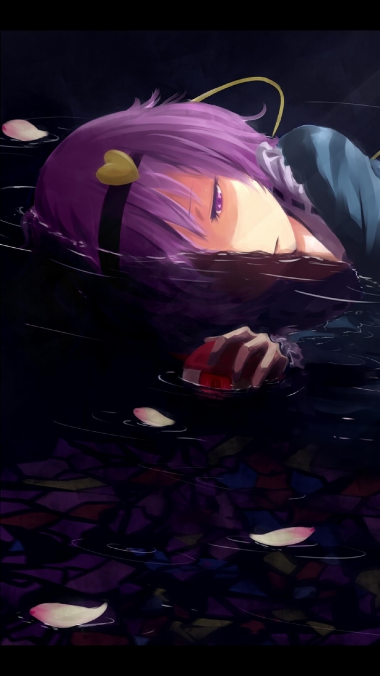 Anime Touhou, Satori Komeiji, 750x1334, Phone HD Wallpaper