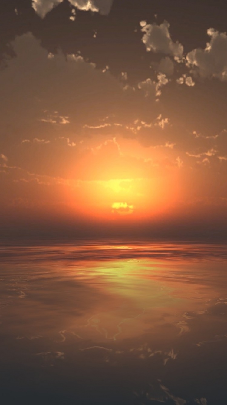 Earth Sunset, 750x1334, Phone HD Wallpaper