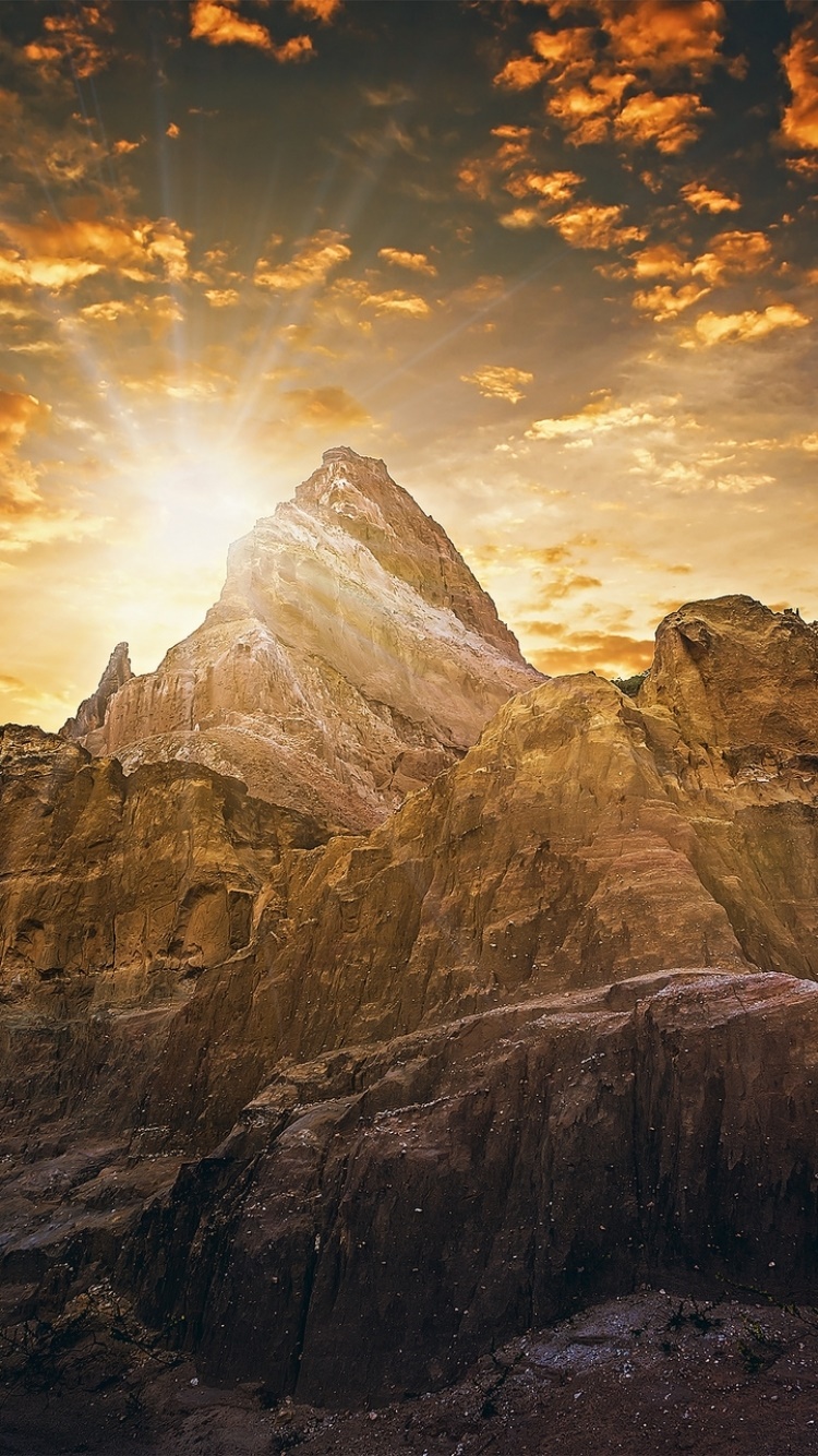 Earth Sunset, Canyon Conquerinho, Canyon, Brazil, Cloud, Sky, 750x1334, Phone HD Wallpaper