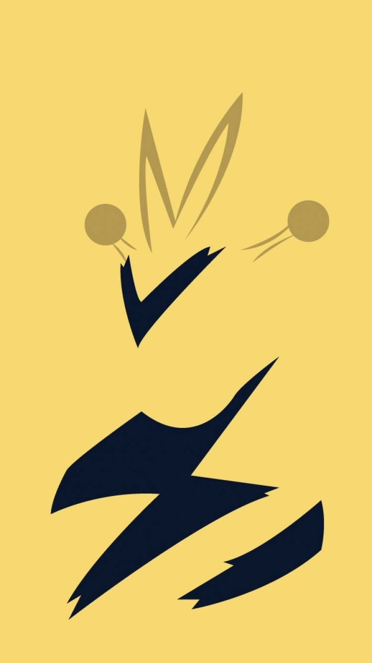 Video Game Pokémon, Minimalist, Electabuzz (Pokémon), 750x1334, Phone HD Wallpaper