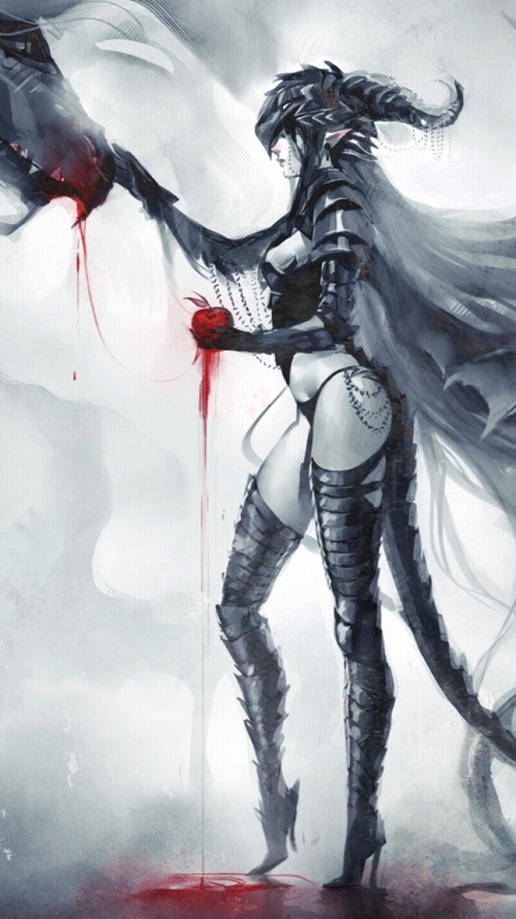 Fantasy Demon, 750x1334, Phone HD Wallpaper